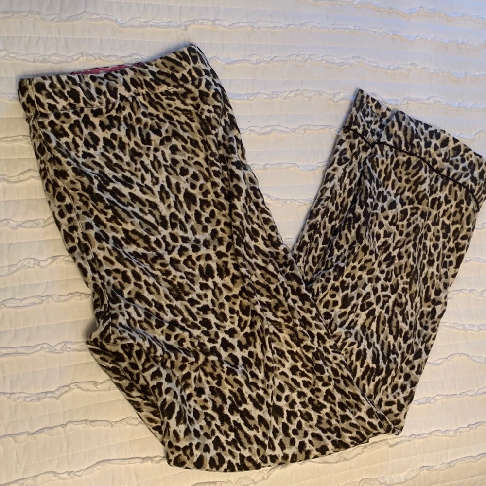 J. Crew Leopard pajama pants
